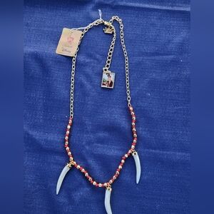 Disney Couture Necklace Kidada Princess & the Frog Dr Facilier Tiger Teeth